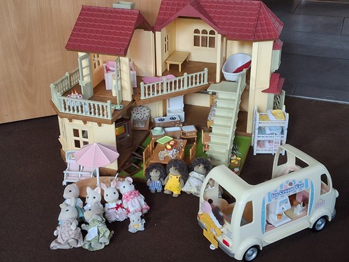 Sylvanian families haus mit - sylvanian,