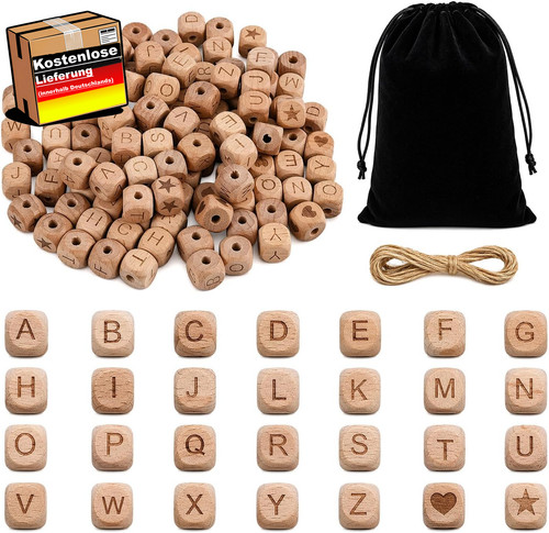 Holzbuchstaben perlen set - set, für
