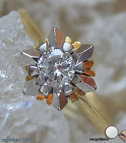 Ring mit diamant brillant - diamant,