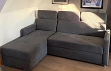 Couch Anthrazit mit Bettkasten