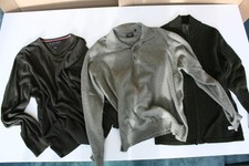 3 Herren Pullover Tommy Hilfiger  Barisal XL Gr 50 Grün Baumwolle Cashmere Seide