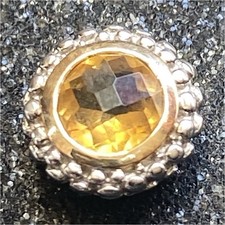 18k Yellow Gold Citrine Bead