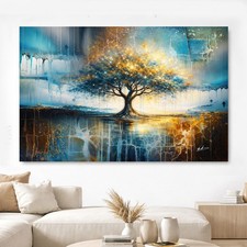 Abstraktes Baum Leinwandbild