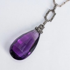 Xxl art deco amethyst - art,