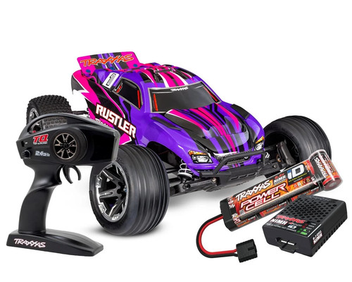 Traxxas rustler rtr pink - traxxas,