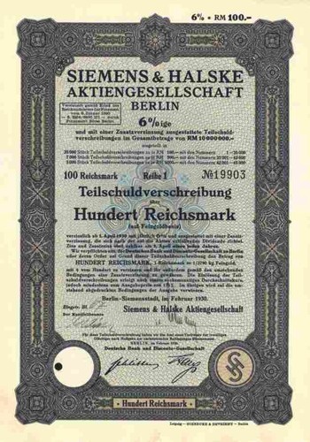 Siemens halske ag - &, 1930