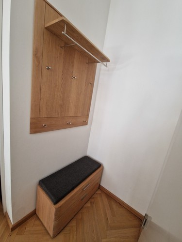 Garderobenpaneel mit sitzbank - mit,