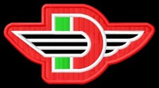 Ducati iron aufnäher - d, iron-on