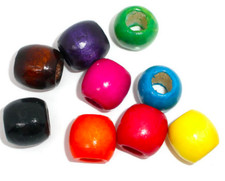 50 Stück Holzperlen 17x16mm