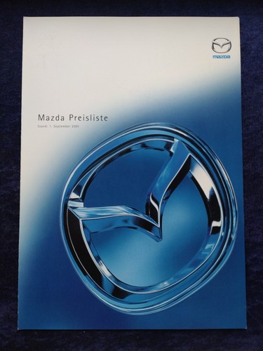 Mazda preisliste 2001 121 - 9.2001,