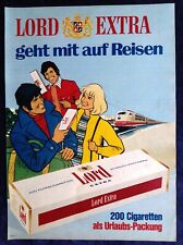 Lord Extra  Zigaretten, originale Werbung aus 1973  ganze Stange