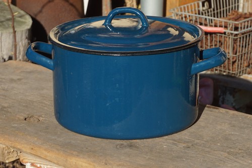 Original ddr emaille topf - emaille,