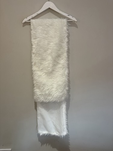 Creme elfenbein kunstfell - creme,