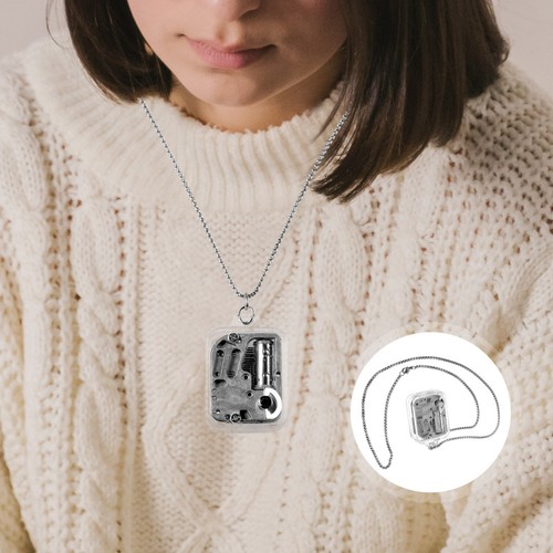 Music box halskette mini - music,