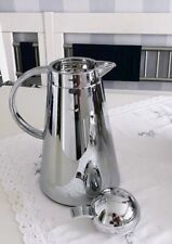 Kaffeekanne Thermokanne Thermoskanne Silber Hochglanz trapezförmig 1,0 L neuwert
