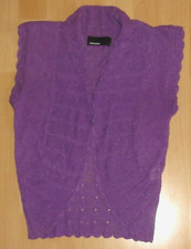 Strickjacke Gr. S VERO MODA Weste ärmellos Silberfaden Jacke Cardigan Bolero
