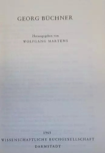 Georg büchner wege der - georg,