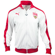 Puma VFB Stuttgart Jacke Trainingsjacke Sweatjacke Saison 2018/2019 XL Weiß