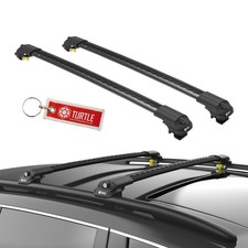 Schwarz Alu Relingträger Dachträger für VW Tiguan 1 I 5N 07-16 - TURTLE