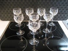8 schöne Bleikristall Wein