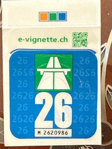 Schweizer autobahnvignette - schweizer,
