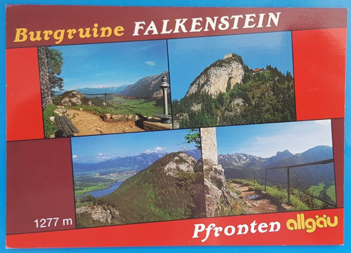 Postkarte burg falkenstein - ,