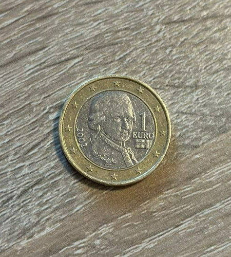 Euro münze 2002 wolfgang - 1,