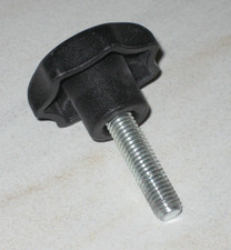 Stern-Griff Dreh-Knauf Knopf Schraube Kunststoff schwarz M8-Gewinde 55/30mm