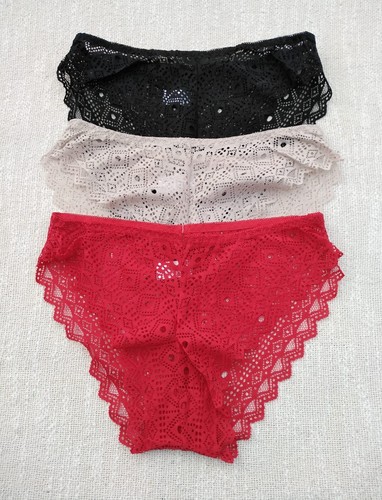 Damen spitzen slips - slips, 3er/6er