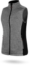 Damen Strickweste Outdoor Fleeceweste Übergangsweste Winterweste mit Taschen