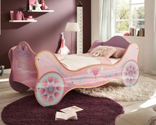 Kinderbett kutsche lila glanz - kinderbett,