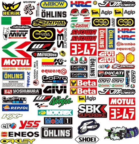 Stück aufkleber motorrad - 3,