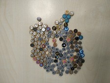 LEGO 140 Stück Fliese beklebt bedruckt rund 1x1 grau gold blau transparent