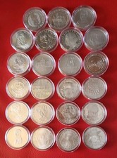 5 DM Silberne Gedenkmünzen...23 St. ...Leibniz-Archäologisches Ins. ...vc-st..