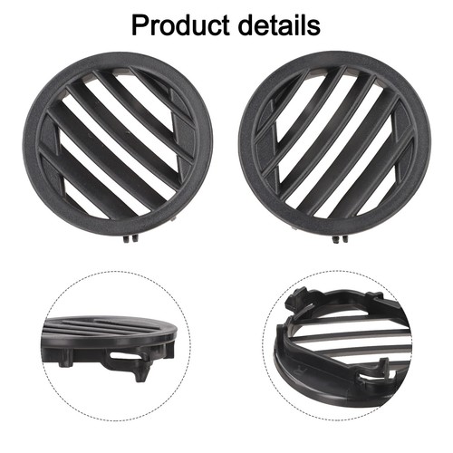 Schwarz lüftungsgitter set - schwarz,