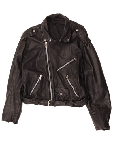 Vintage damen crop leder biker - vintage,
