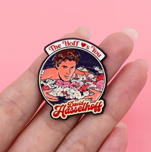 David hasselhoff pin - david,