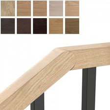 Winkel Handlauf Eiche Eckig