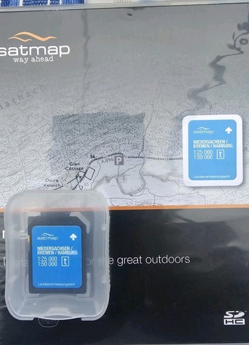 Satmap map card sd - card, karte