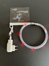 Orig. LumiVision® Akku Leuchthalsband - ROT - Gr. 50 - inkl. Netzteil + Kabel