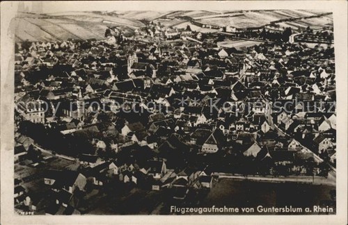 Guntersblum fliegeraufnahme - guntersblum,