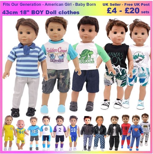 Zoll junge puppenkleidung - junge,