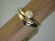 Goldring 585 mit zuchtperle - 585,