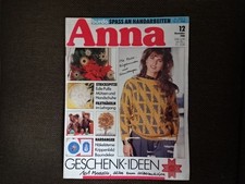 Zeitschrift  Anna 12/1988 Handarbeiten stricken häkeln   sticken Aenne Burda