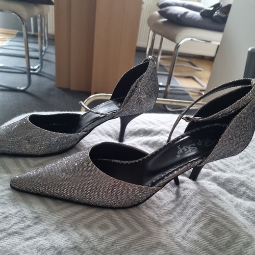High heels 40 silber 5 - ,
