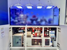 Technik, Becken und Unterschrank für Meerwasser-Aquarium