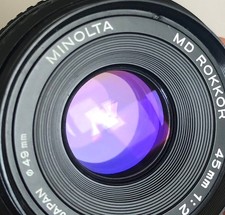 Minolta MD Rokkor Objektiv 45 mm f/2 - Pancake - Lens