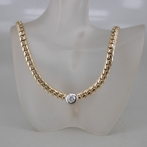 Collier 750 18k - collier, gelb-