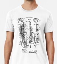 T-Shirt Saxophon - Saxophonbau - Jazzgeschenk - %100 Premium Baumwolle