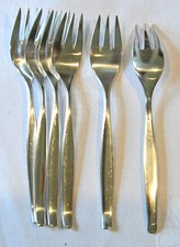 VINTAGE BESTECK 6 KUCHENGABELN